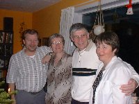 Jorn-Orla, Inge-Lise, Skjold and Bente - Second Christmasday 2000 in Lemvig